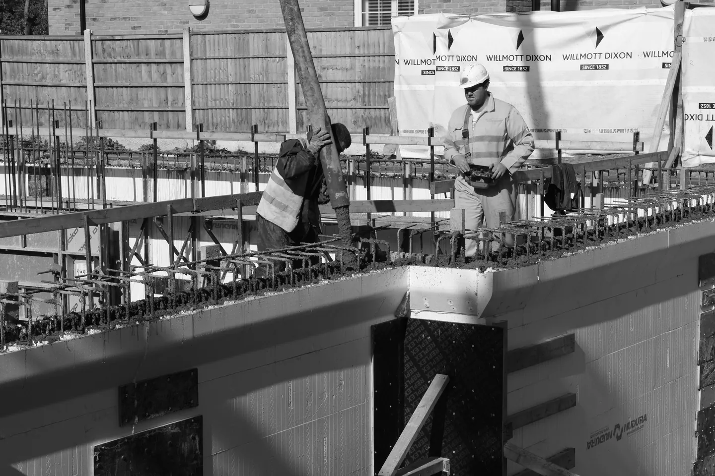 Proiect de construcție prezentat pe website-ul ICF Contractors UK